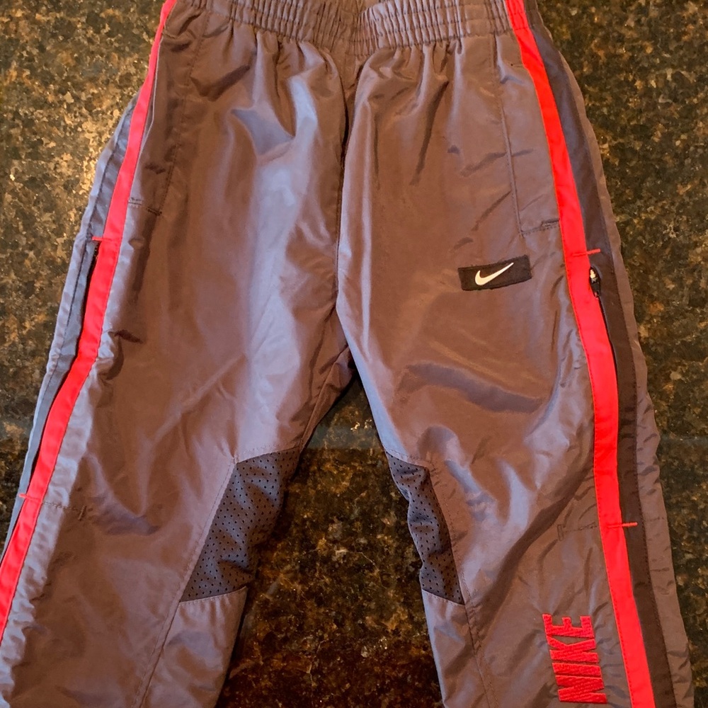 Nike Kids Charcoal and Red Joggers